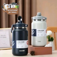 4.6L Stainless Steel Vacuum Flask Super Large Insulated Water Bottle Thermos Flask Bottle Air Panas