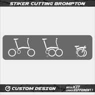 CUTTING STICKER STIKER SEPEDA LIPAT SELI BROMPTON