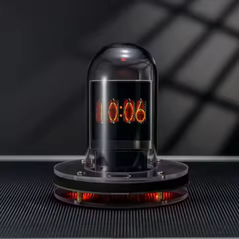 Bitcoin Price Tracker. Nixie Tube Alarm Clock with Colorful RGB Lights and WIFI Weather Station.DIY 