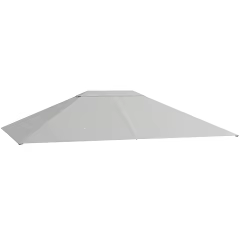 10' x 13' Gazebo Canopy Replacement Gazebo Roof Cover, Light Gray
