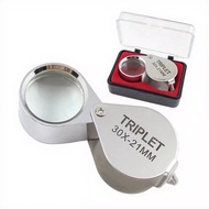 Magnifying Glass With Lens Size 30X 21 Mm. Silver Color Gives A Clear Picture In Every Angle. Easy T