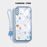 YBD For Samsung Galaxy A50 A50S A30S A307 A03S A02S M02S A025 A307 Phone Case Fresh Spring White But