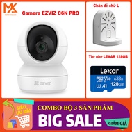 [GENUINE EZVIZ] EZVIZ C6N Pro 3MP Wifi Camera Combo – 360 Panning + L Base + Lexar Memory Card (64G/