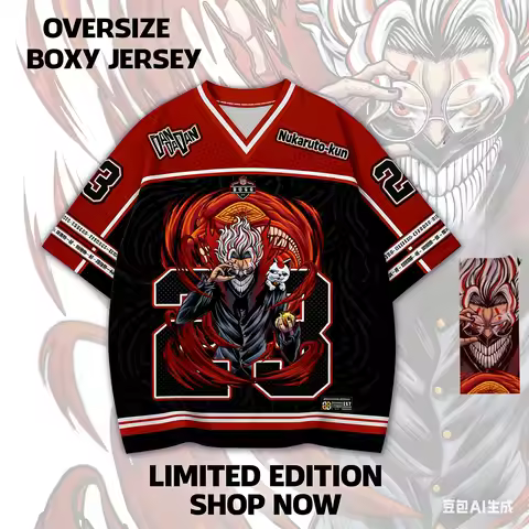 Ken Takakura Anime Series Jersey Korean Style Kpop Baseball Hockey Oversize 23 Jersey Tshirt Fashion