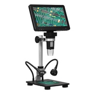 ⚙️DM9H Coin Microscope with 7'' IPS Screen 1200X Magnification Soldering Microscope Longer 8.5'' Sta