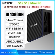 TOPC Mini PC Intel Core I9 13900H i5 13500H i7 13700H 32GB 512GB SSD WIN11 DDR5 4K Wifi6E BT5.3 Dual