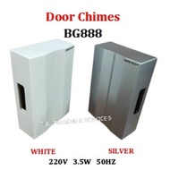 BG888 Home Door Bell / Chimes - White / Silver #Wired Door Bell Mechanical Striking Loceng Pintu BG8