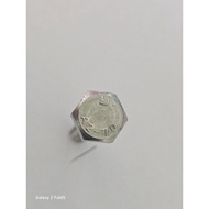 HEXAGON BOLT M8 FULL THREAD DIAMETER 8MM KEY 13 STAINLESS 304 - m8 x 450mm 100% money back guarantee