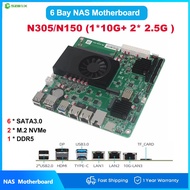 SZBOX Intel N305 N150 NAS Motherboard ITX Home Processor DDR5 2* i226 1*10G LAN 6*SATA3.0 2*M.2(NVME