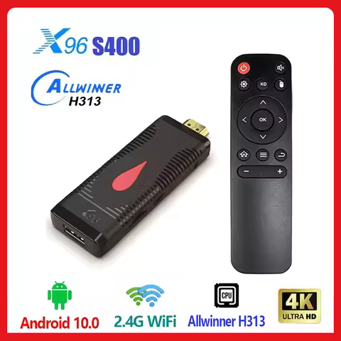 X96 S400 TV Stick TV Dongle Android 10.0 Allwinner H313 Smart TV BOX 2GB 16GB 1GB 8GB Wifi 4K HD Med