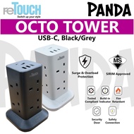 ReTouch [SIRIM] Octo Tower USB-C, Black/Grey