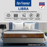 SpinaRez Libra Mattress 11 inch Individual Pocket Spring Mattress (King/Queen/Super Single/Single)