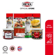 HEXA HALAL 3-in-1 Spice Bundle | Mexican Taco 90gm + Lemon Pepper 50gm + Cajun Spice 85gm