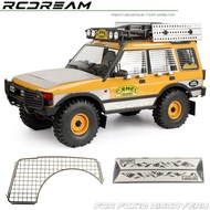 RCDream Simulation Hood side skirts, anti-slip plates, metal folding windows For FMS FCX10 Camel Dis