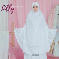 Ready !!! Mukena lilly broken white by ahsani diskon