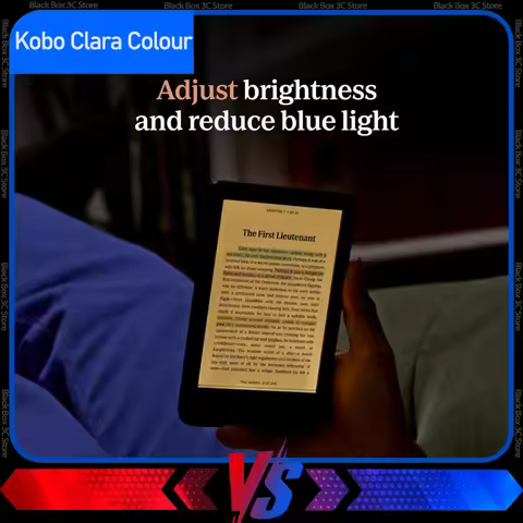 Kobo Clara Colour 6" Ebook Reader Colour E-ink Display 150PPI IPX8 Waterproof Blue Light Filter Blue