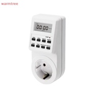 (warmtree) Electronic Digital Timer Switch Socket EU/UK/US/AUPlug 24 Hour Cyclic Kitchen Timer Outle