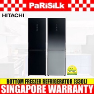 Hitachi R-BG415P6MSX GBK/XGR Bottom Freezer Refrigerator (330L)