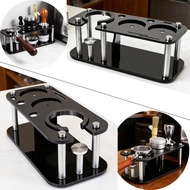 51mm 54mm 58mm Portafilter &Tamper Stand, Coffee Tamper &Distributor Holder,  Espresso Coffee Tamper