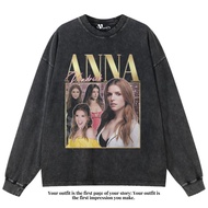 VEGA88 *anna kendrick* Oversized longsleeve t-shirt | Oversized t-shirt | Washed t-shirt | Washing w