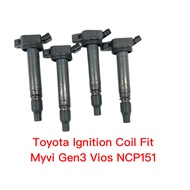 Original Toyota Perodua Plug Coil fit Bezza 1.3 Myvi 2018 Vios Yaris NCP151 Sienta Aruz Ignition Plu