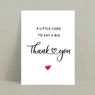 A Thank You Card, Thank You Gift For Supporting Me, Meaningful Birthday Card, Thank You Gift For Par