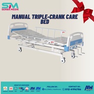 MANUAL TRIPLE-CRANK HOSPITAL BED - KATIL HOSPITAL TIGA FUNGSI BA-HRB-M31