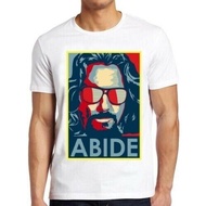 The Big Lebowski The Dude Abide Funny Movie Cool Gift Tee T Shirt M128