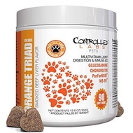 [PRE-ORDER] controlled labs Pets Orange Triad for Dogs (90 Soft Chews) - All Age Dog Multivitamin with Glucosamine and Chondroitin - Strengthen Joints, Support Immune System, Aid Digestion (ETA: 2023-02-19)
