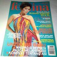 majalah Femina tahun 2005 cover Kristina