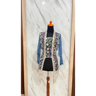 Delova Wardrobe - KEBAYA ALLEYA Kutubaru Modern Casual Atasan Baju Pakaian Dress Wanita Brukat Tali