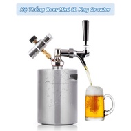 [HCM] - 5L Keg Growler Mini Beer System (including faucet set) - Home and Garden