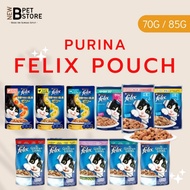 PURINA FELIX CAT POUCH (70G) SALMON / CHICKEN / TUNA / MACKEREL / SENSATION NEWB PET STORE
