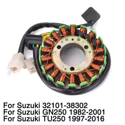 For Suzuki GN250 1982-2001 TU250 1997-2016 32101-38302 Motorcycle Magnetor Stator Coil Alternator Ge