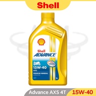 SHELL Advance AX5 15W-40 4T Premium Mineral Motorcycle Oil Minyak Motor 15W40 - 1 Litre 1000ml