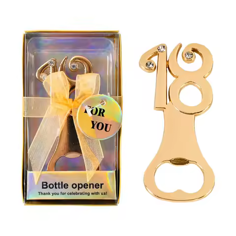 Golden Birthday Bottle Opener For 18 30 40 60 65 80th Birthday Party Decoration Wedding Anniversary 