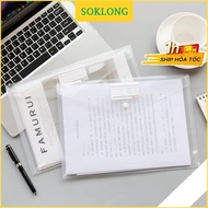 [Combo of 2] Clear bag A4 for documents with name tag K29 KLONG notebook, transparent file File A4