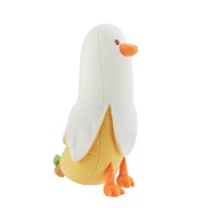Auspicious beginning 27.6" Banana Duck Plush Toy Comfortable and Elastic Duck Plush Pillow Add Inter