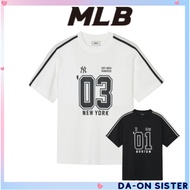 [ MLB ] Sportive Varsity Track Short Sleeve T-Shirt (2color) korea 100% authentic (unisex)