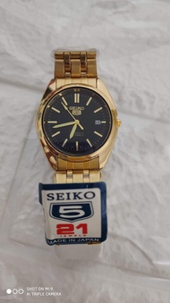 Seiko 5 Watch w/ date Automatic Jewels Stainless Steel Water Resistance for Men