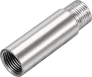 Shower Head Extension Arm Stainless Steel, 1/2 PT Male to 1/2 PT Female Thread, 80mm Length Cast Pip