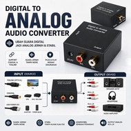 Digital to Analog Audio Converter DAC Coaxial Toslink to RCA Speaker Converter SPDIF to RCA Stereo A