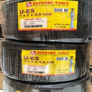 SUPREME Telephone Cable 3 outdoor U-ES 1 x 2 x 0.6 mm Black Telephone Cable STEL K 004 TELKOM