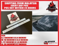 UNDΞFINΞD CAR STICKER STICKER KERETA