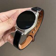 18มม. 20มม. 22มม. สายนาฬิกาข้อมือหนังแบบเรียบ - สายนาฬิกาแฟชั่นสำหรับเปลี่ยน, เข้ากันได้กับ , Galaxy