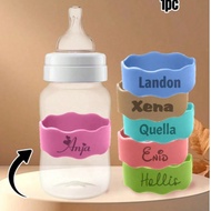 1Pc Custom Name Baby Bottle Labels, Personalized Children's Water Bottle Name Bands, Customized Reus