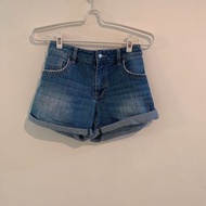 Hang ten 藍XL牛仔短褲 可反折或不折 棉花糖女孩 30號#吃土