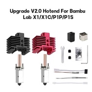 For 2 / Bambu Lab Hotend Upgrade TZ 2.0 Version Hardened Nozzle Bambulab Bi Metal Fit Bambulabs X1