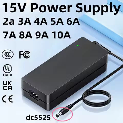 15v Power Adapter 15V 2A 15V2a 15V3A 15V4A 15V6A 15V5A 15V Power Supply Adaptor Universal AC DC Swit