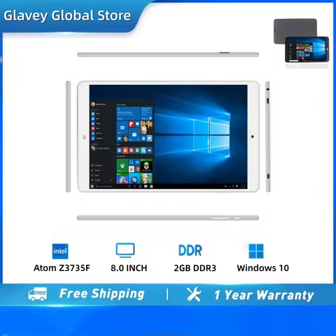 8" Tablet PC Windows 10 Intel Atom Z3735F 32-bit 2GB DDR3 RAM 32GB EMMC ROM 1280 x 800 IPS Dual Came